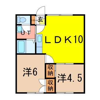 間取図 ＡＲＫ　ＦＬＡＴ９１０５