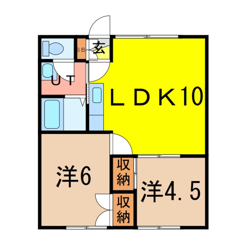 間取図 ＡＲＫ　ＦＬＡＴ９１０５