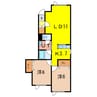 Ｍブルームーン 1LDKの間取り