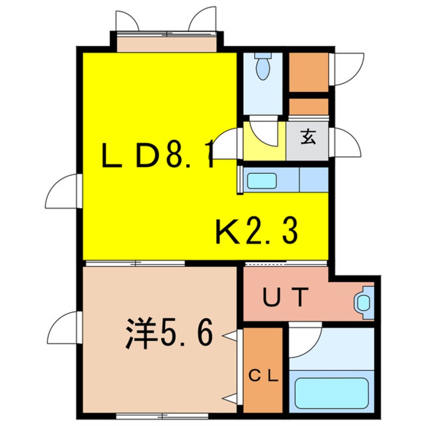間取図 ルミュゼ川端