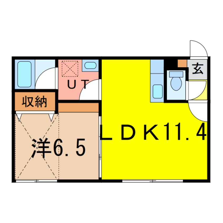 間取図 ヴェルヒュッテ旭川南2条