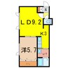 リヴェール５・５ 1LDKの間取り