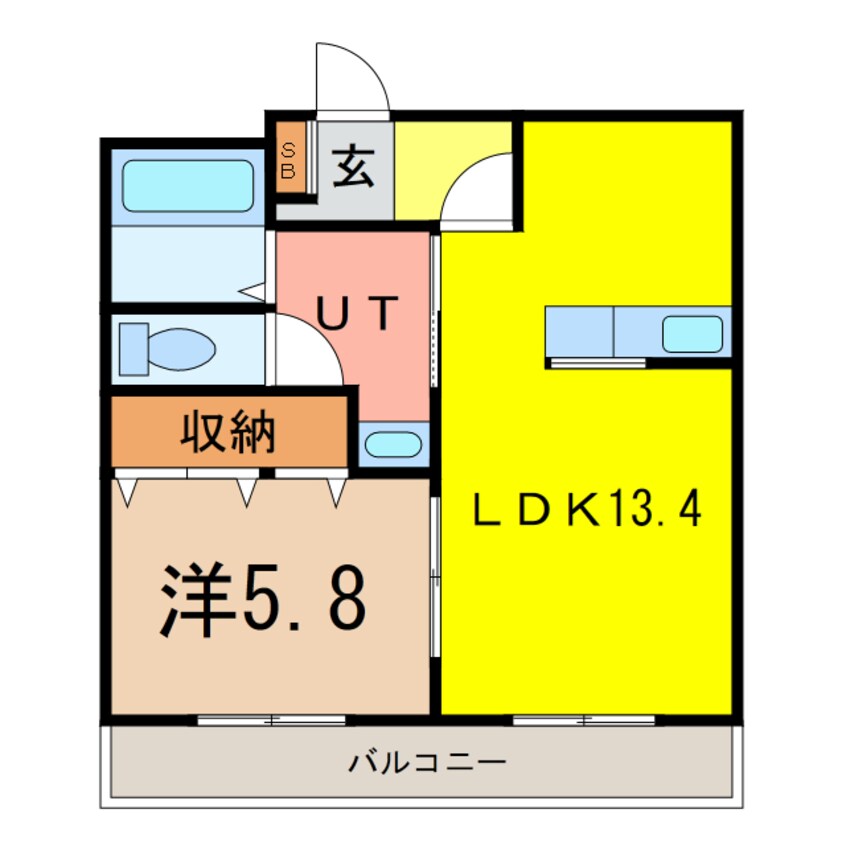 間取図 北彩都テラスＡ