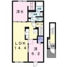 エクセルハイツ　モア 2LDKの間取り