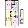 エクセルハイツ　モア 2LDKの間取り