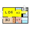 N-ROOM 1LDKの間取り