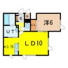 N-ROOM 1LDKの間取り