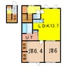 プラウド セカンド 2LDKの間取り
