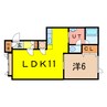 プリウス 1LDKの間取り