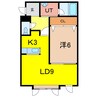 ウェスティン330 1LDKの間取り