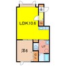 ARIES 1LDKの間取り