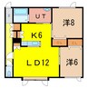 Ｍ’ｓハウス 2LDKの間取り