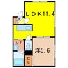 Ｌａｉｄ　Ｂｏｏｋ 1LDKの間取り