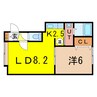 OWL 1LDKの間取り