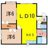 クリスタル６・８ 2LDKの間取り