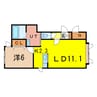 OBER11条 B 1LDKの間取り