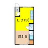 緑町ハイツ 1LDKの間取り