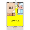 エーコーパティオス永山B 1LDKの間取り