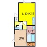 Cherry Birch 1LDKの間取り