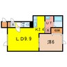 Rise 1LDKの間取り