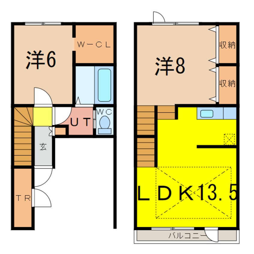 間取図 Ｔ．Ｍ．Ｓ　豊岡