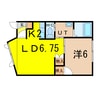 Ｋ‘Sハイツ 1LDKの間取り
