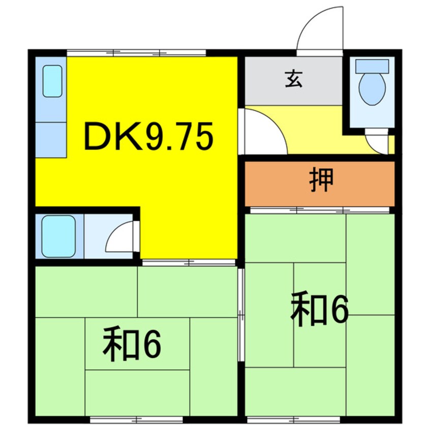 間取図 緑ハイツ