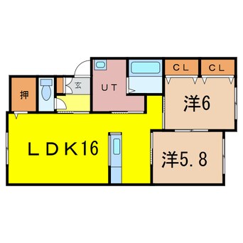 間取図 エレンシア大町B