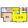 ravine(ラヴィーヌ） 1LDKの間取り