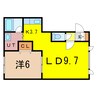 ルミナス 1LDKの間取り