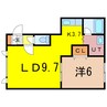 ルミナス 1LDKの間取り