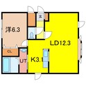フォレストＢの間取図