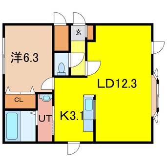 間取図 フォレストＢ