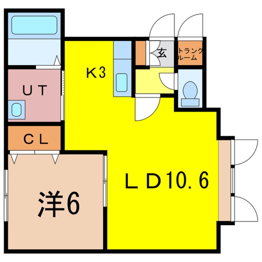 間取図 アルファベルＡ