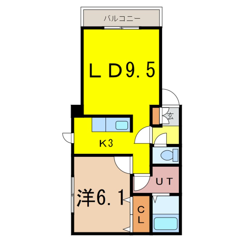 間取図 BRUN CUBE　Ⅰ
