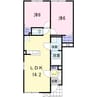 ガッド　プレズント 2LDKの間取り