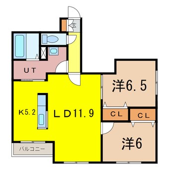 間取図 ハスコリオ緑が丘　Ｂ