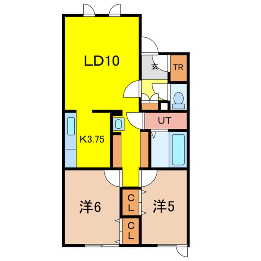 間取図 BLUE NOTE RYOKKENⅢ