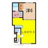 富央 1LDKの間取り