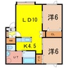 アルト32 2LDKの間取り