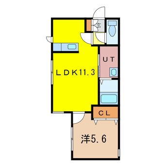 間取図 A-second