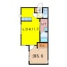 A-second 1LDKの間取り