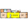 Ｆアザラシ 2LDKの間取り
