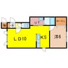 ＬＥＢＥＮ１３ 1LDKの間取り