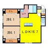 ステラガーデン北彩都 2LDKの間取り