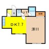 6・1ビル 1DKの間取り