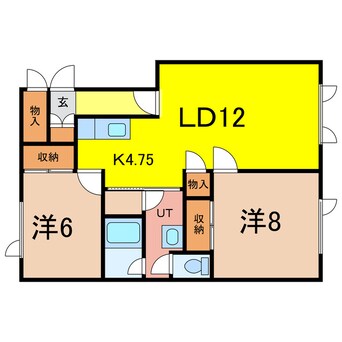 間取図 タウンズ秋月Ｃ棟