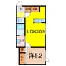 クオーク 1LDKの間取り