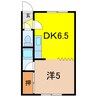 インペリアル64 1DKの間取り