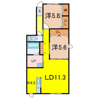 間取図 こまちⅡ